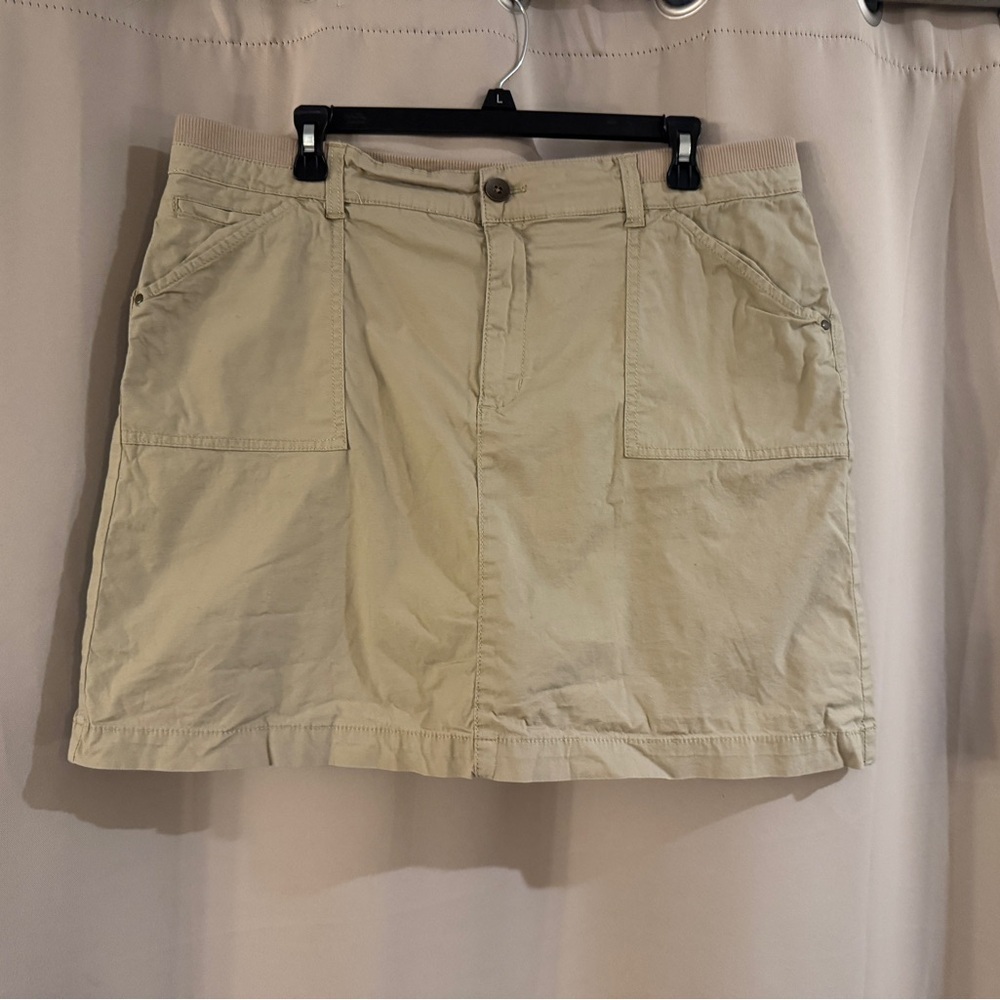 Croft & Barrow Beige Casual Skirt with built in shorts